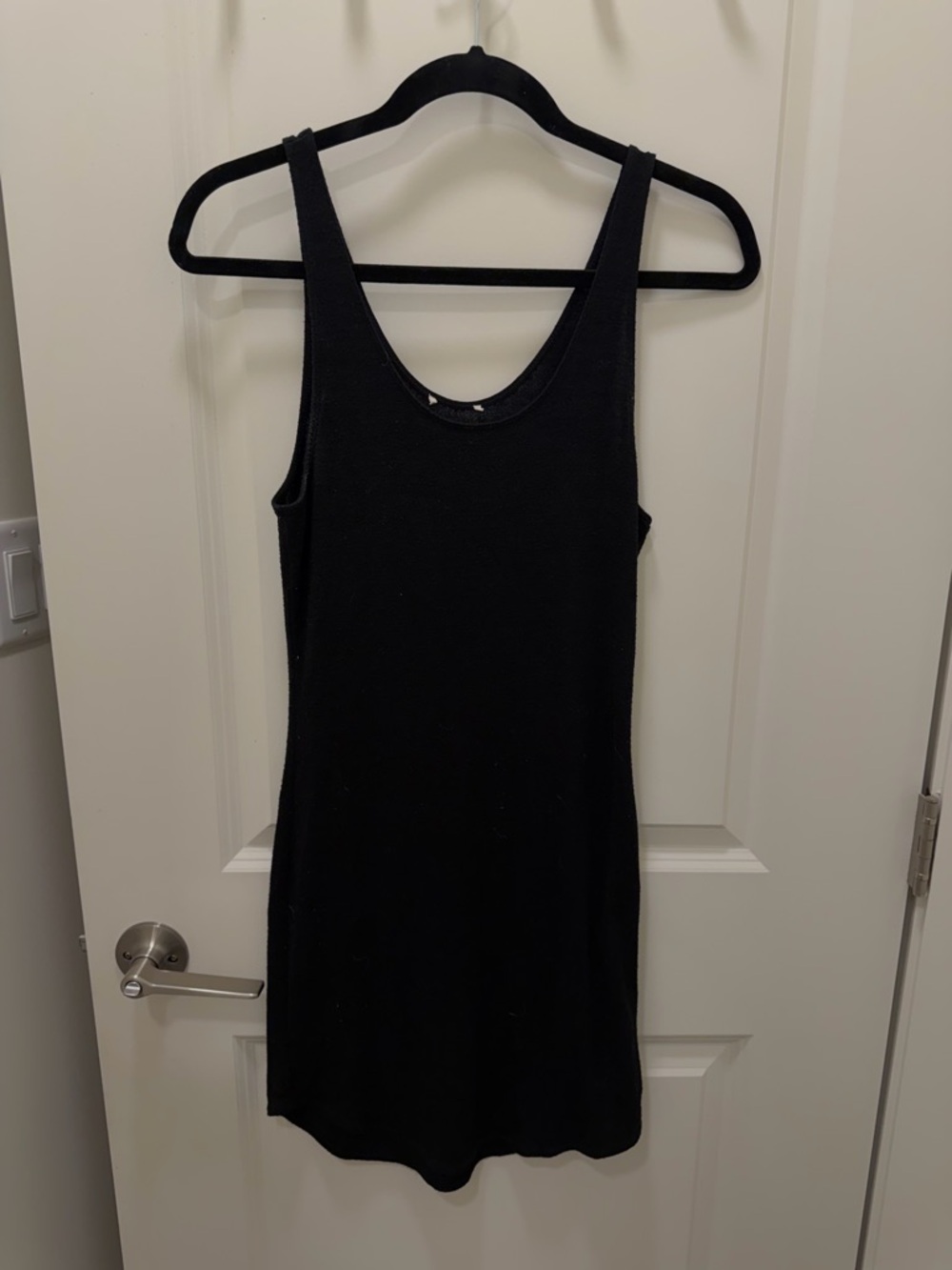 Aritzia Black Sleeveless Midi Tank Dress